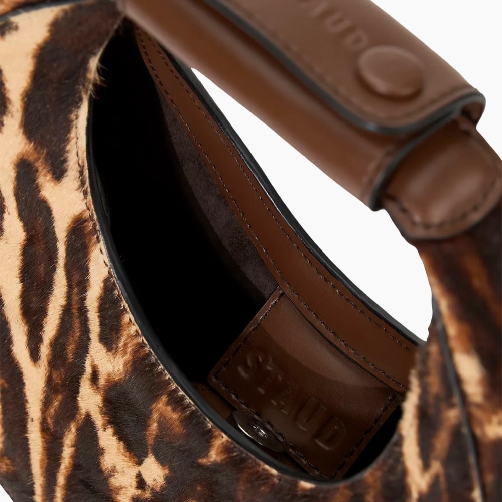 STAUD Lady Leopard Good Night Moon Top Handle Bag - Picture 5 of 15